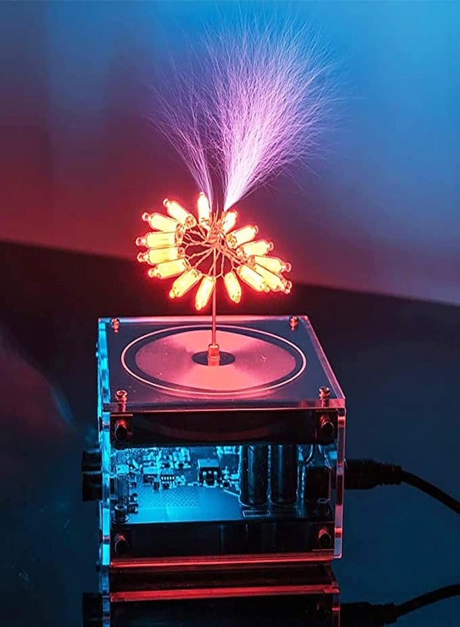 Yoqanr Musical Tesla Coil Speaker Bluetooth Music Tesla Coil Cool Gadgets Arc Plasma Loudspeaker Wireless Transmission Experiment Desktop Toy Model Science Education Tesla Toy - Image 4